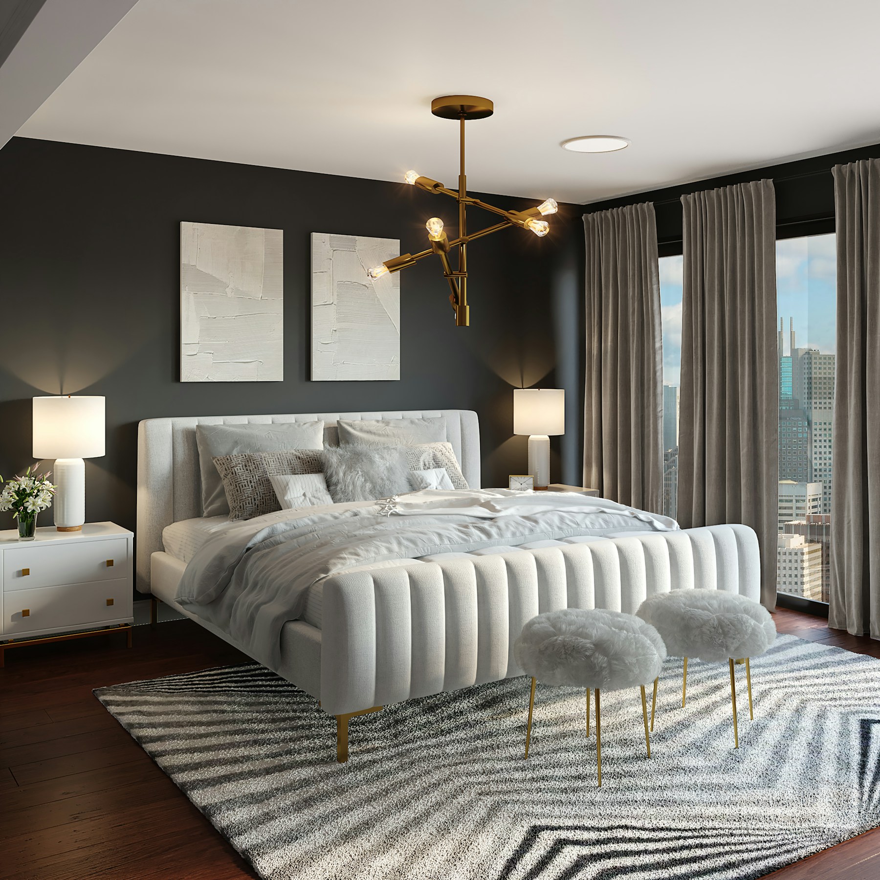 Wohninspiration Schlafzimmer mit ruhigem Farbkonzept